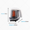 Пароварка блендер baby brezza one step food maker deluxe, детский кухонный комбайн, 0.8л, автоматическое приготовление и измельчение, bpa free