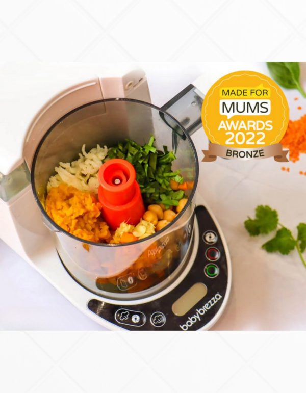 Пароварка блендер baby brezza one step food maker deluxe, детский кухонный комбайн, 0.8л, автоматическое приготовление и измельчение, bpa free