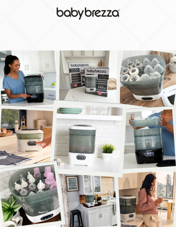 baby brezza one step advanced 3 в 1: стерилизатор, сушилка и контейнер для хранения